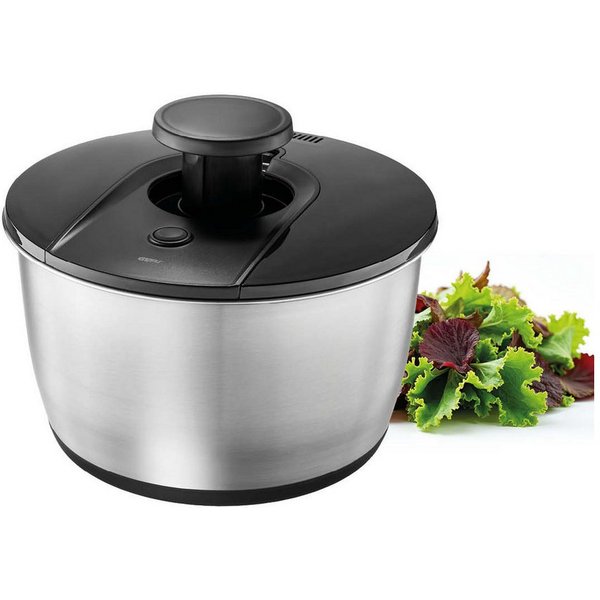 GEFU Salatschleuder Salatschleuder PUSH IT, Edelstahl, 5 L