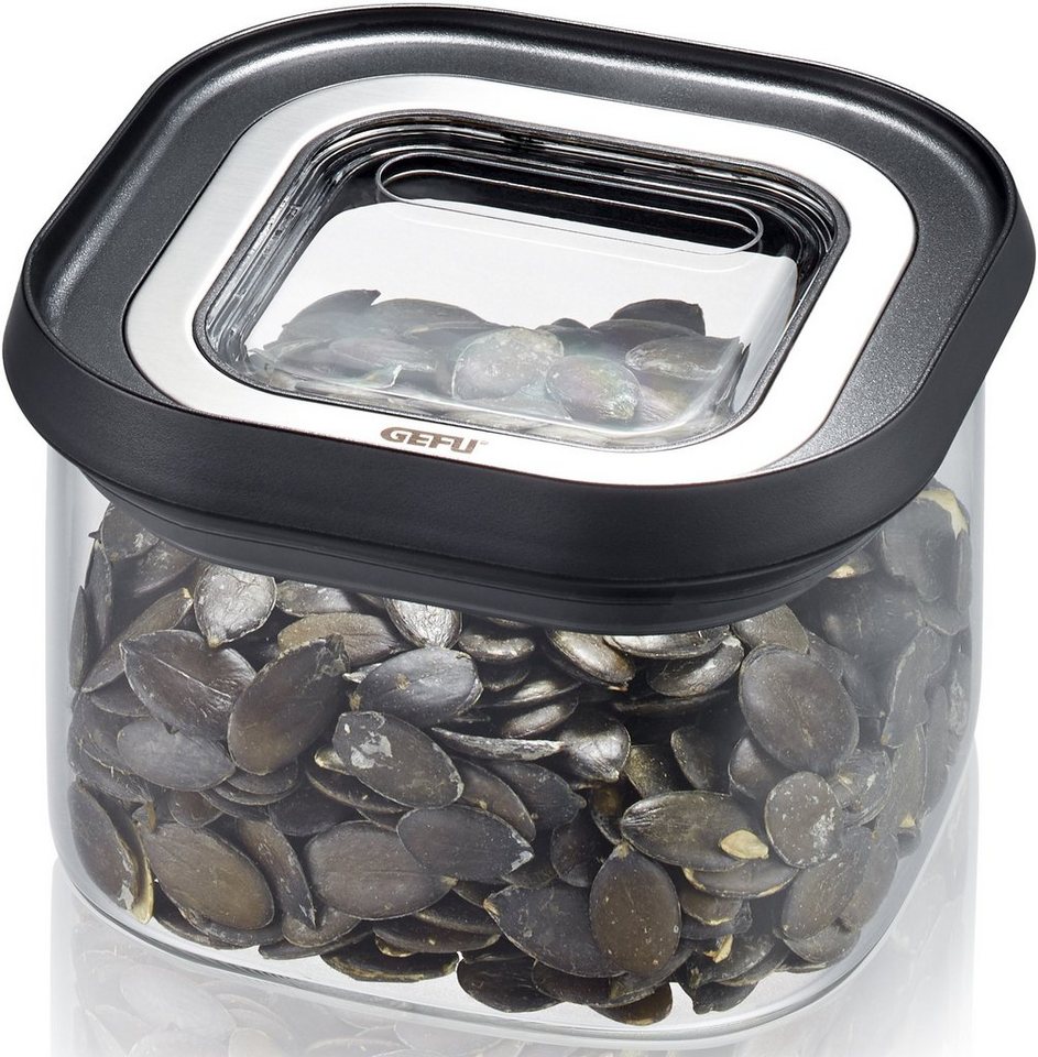 GEFU Vorratsdose PANTRY, Borosilikatglas, Kunststoff, (1-tlg), edel, elegant und praktisch – Bild 2 von 5