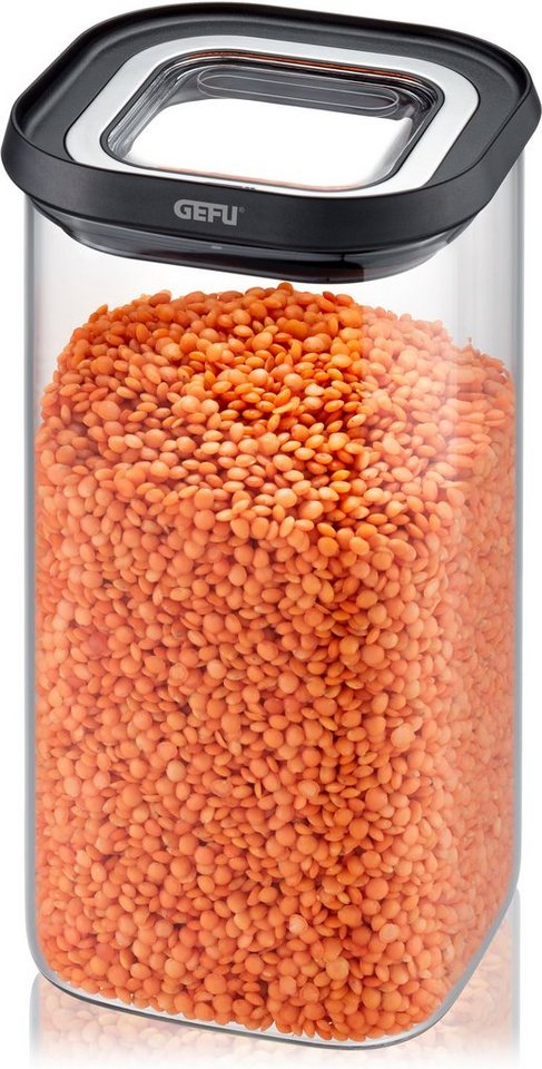 GEFU Vorratsdose PANTRY, Borosilikatglas, Kunststoff, (1-tlg), edel, elegant und praktisch – Bild 2 von 5