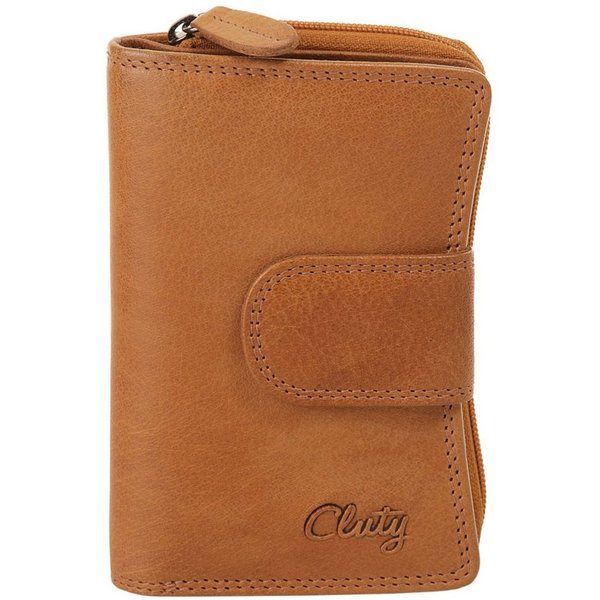 Cluty Geldbörse CLUTY Damen echt Leder, echt Leder