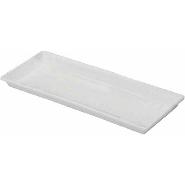 Geli Blumentopfuntersetzer Standard Untersetzer eckig 80 cm weiß 80 x 15,5 cm