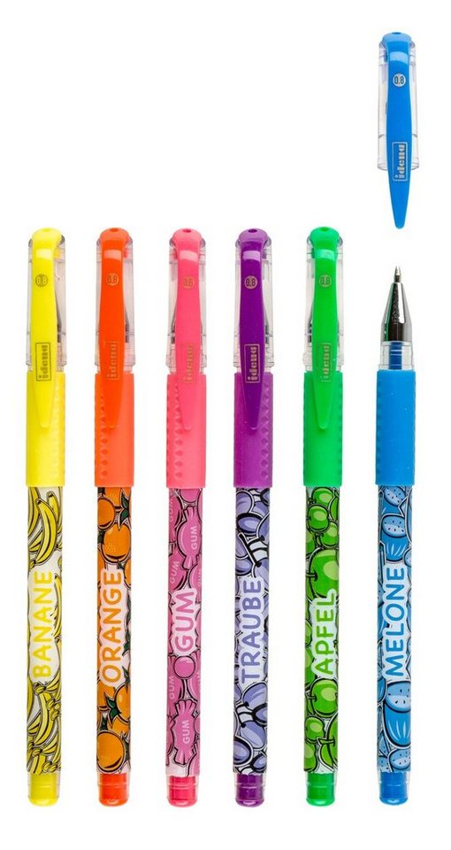Idena Gelroller Idena 512169 - Freche Früchte, 6 Gelstifte, 0.8 mm Stärke, mit Duft – Bild 4 von 4