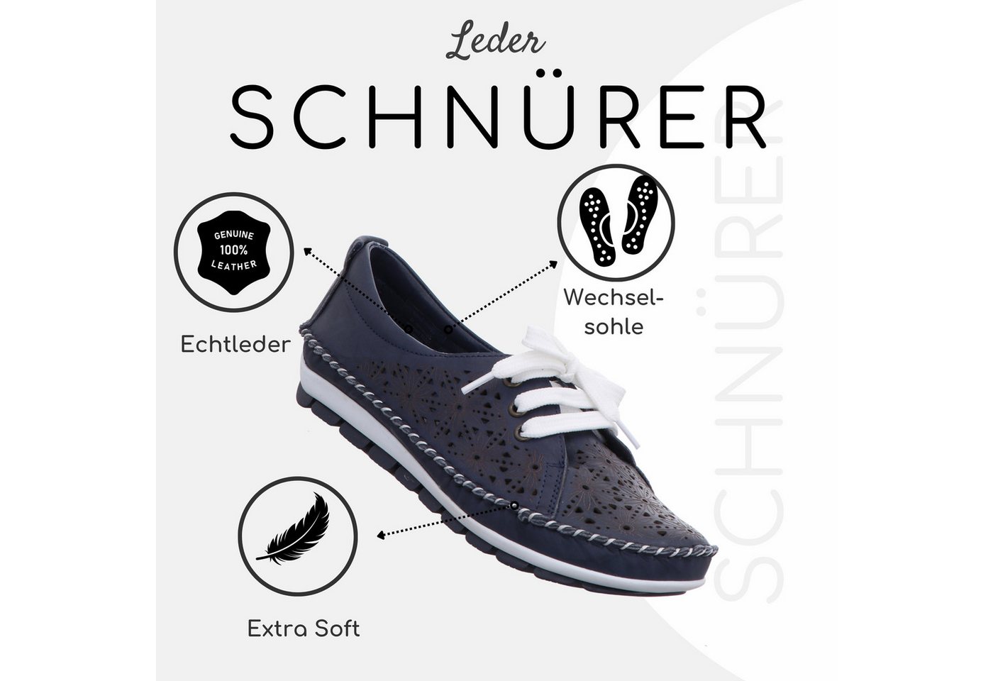 Gemini Damen Schnürschuh – Bild 5 von 5