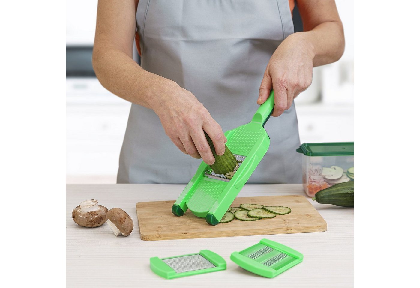 Genius Gemüseschneider Genius Nicer Dicer Speed Light Gemüseschneider Gemüsehobel 5 tlg – Bild 2 von 4