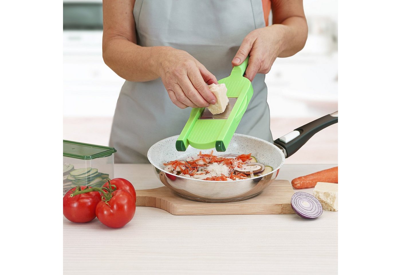 Genius Gemüseschneider Genius Nicer Dicer Speed Light Gemüseschneider Gemüsehobel 5 tlg – Bild 3 von 4
