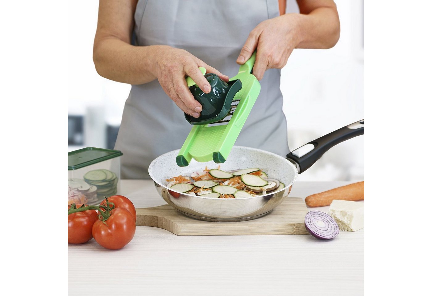Genius Gemüseschneider Genius Nicer Dicer Speed Light Gemüseschneider Gemüsehobel 5 tlg – Bild 4 von 4