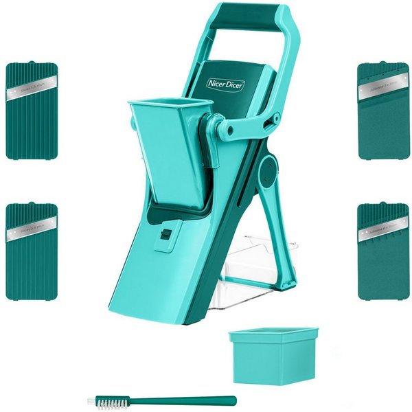 Genius Gemüseschneider Nicer Dicer Mando, Zerkleiner, 10-tlg., sicher und präzise