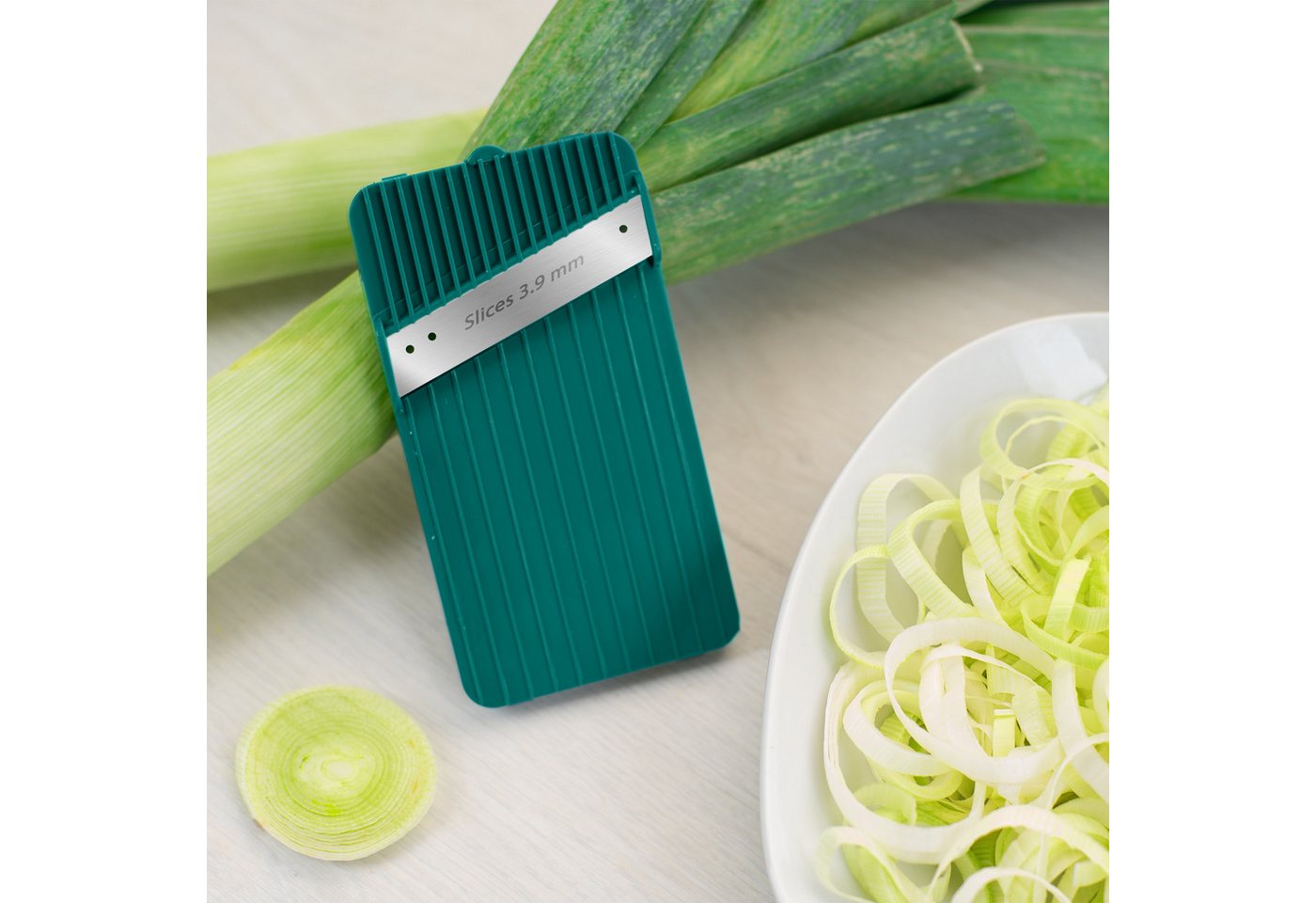 Genius Gemüseschneider Nicer Dicer Mando, Zerkleiner, 10-tlg., sicher und präzise – Bild 4 von 5