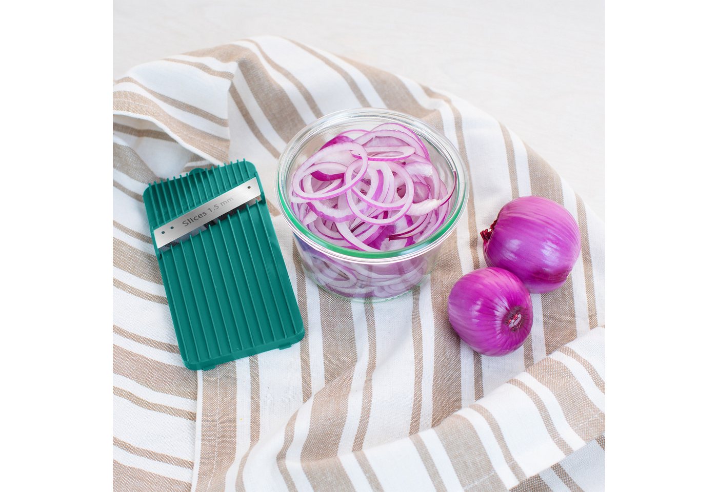 Genius Gemüseschneider Nicer Dicer Mando, Zerkleiner, 10-tlg., sicher und präzise – Bild 5 von 5