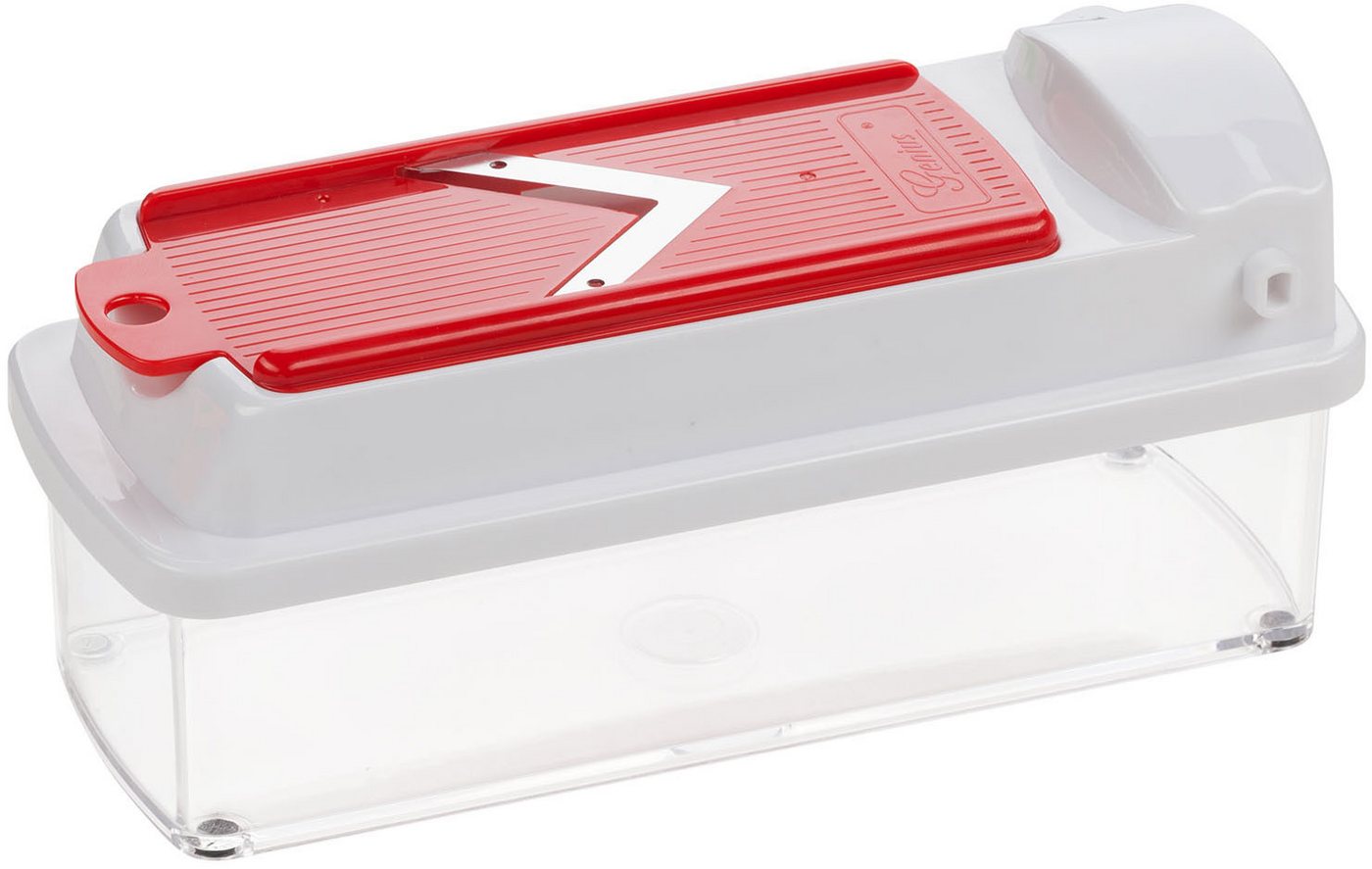 Genius Gemüseschneider Nicer Dicer Smart, inkl. Julietti, Set 16-tlg., Würfel, Stifte, Scheiben, Streifen, Viertel und Gehobeltes! – Bild 4 von 5