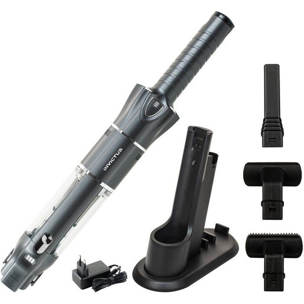 Genius Handstaubsauger INVICTUS ONE 3.0e Akku-Handstaubsauger Bodenstaubsauger 11-tlg., Spot-Licht