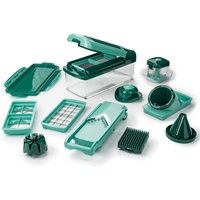GENIUS NICER DICER Nicer Dicer »Fusion Smart«, 16-teilig, 1,25 l Auffangbehälter, Klingen aus Edelstahl