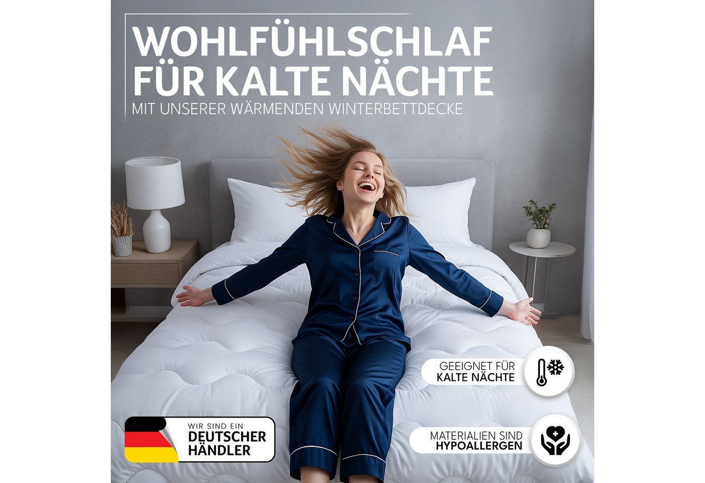 Gentle North Microfaserbettdecke 4 Jahreszeiten - Winter - Ganzjahresdecke - Sommerdecke, Füllung: Kunstfasern – Bild 2 von 5