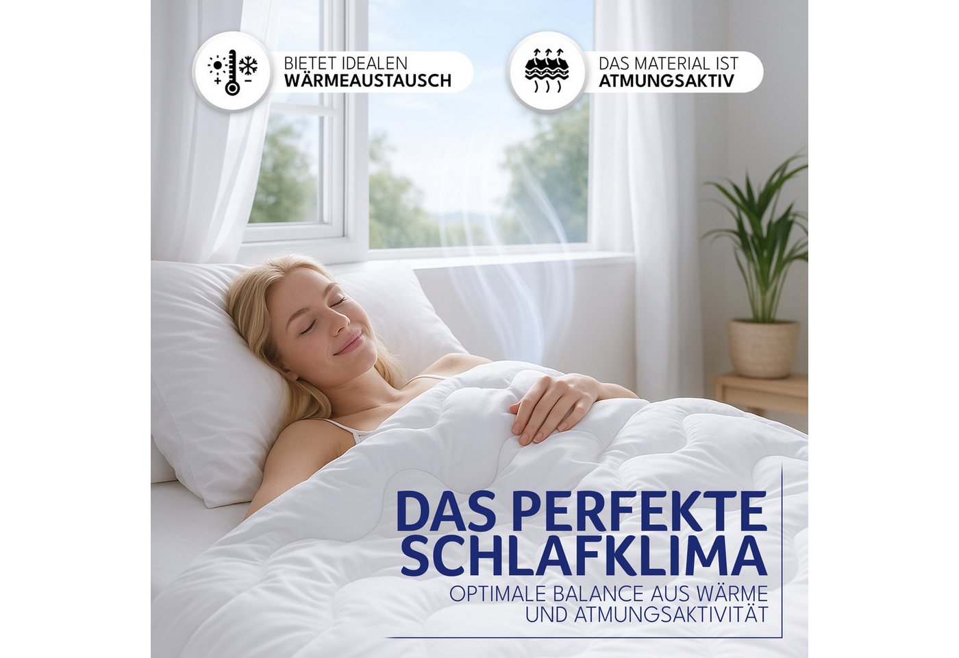 Gentle North Microfaserbettdecke 4 Jahreszeiten - Winter - Ganzjahresdecke - Sommerdecke, Füllung: Kunstfasern – Bild 3 von 5