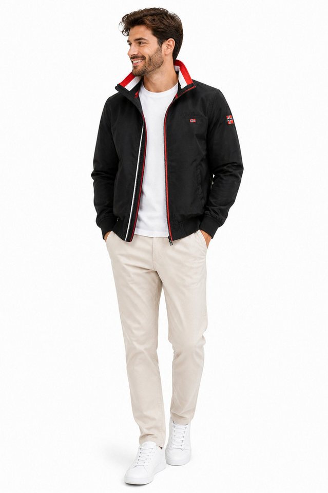 Geographical Norway Blouson Herren Übergangs Jacke Windbreaker Blouson Wasserabweisend Herbst – Bild 3 von 5