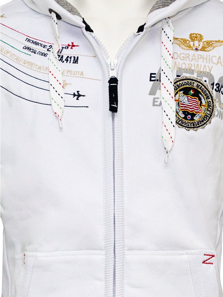 Geographical Norway Hoodie Jacke Kapuzenpullover Sweater Damen Herren Pullover -PREMIUM EDITION- CASUAL & MODERN - PREMIUM KOMFORT - NACHHALTIG - UNISEX – Bild 3 von 5