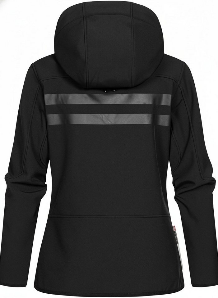 Geographical Norway Softshelljacke Damen Leichte Übergangsjacke mit Kapuze wasserabweisend, Gr. S–XXL – Bild 5 von 5