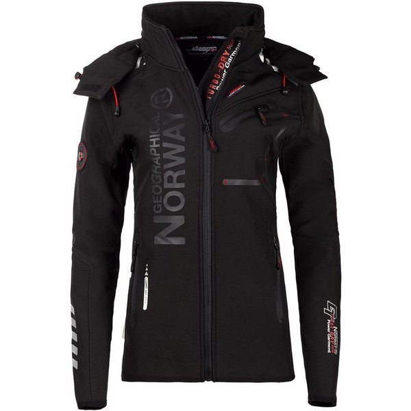 Geographical Norway Softshelljacke Damen Regular Fit Allwetterjacke bareine lady Wind-, wasser- und kälteabweisendes Material
