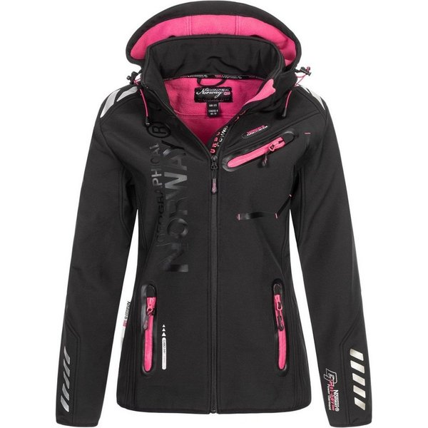 Geographical Norway Softshelljacke Damen Übergangsjacke Softshell Jacke Outdoor Regenjacke Herbst Winter