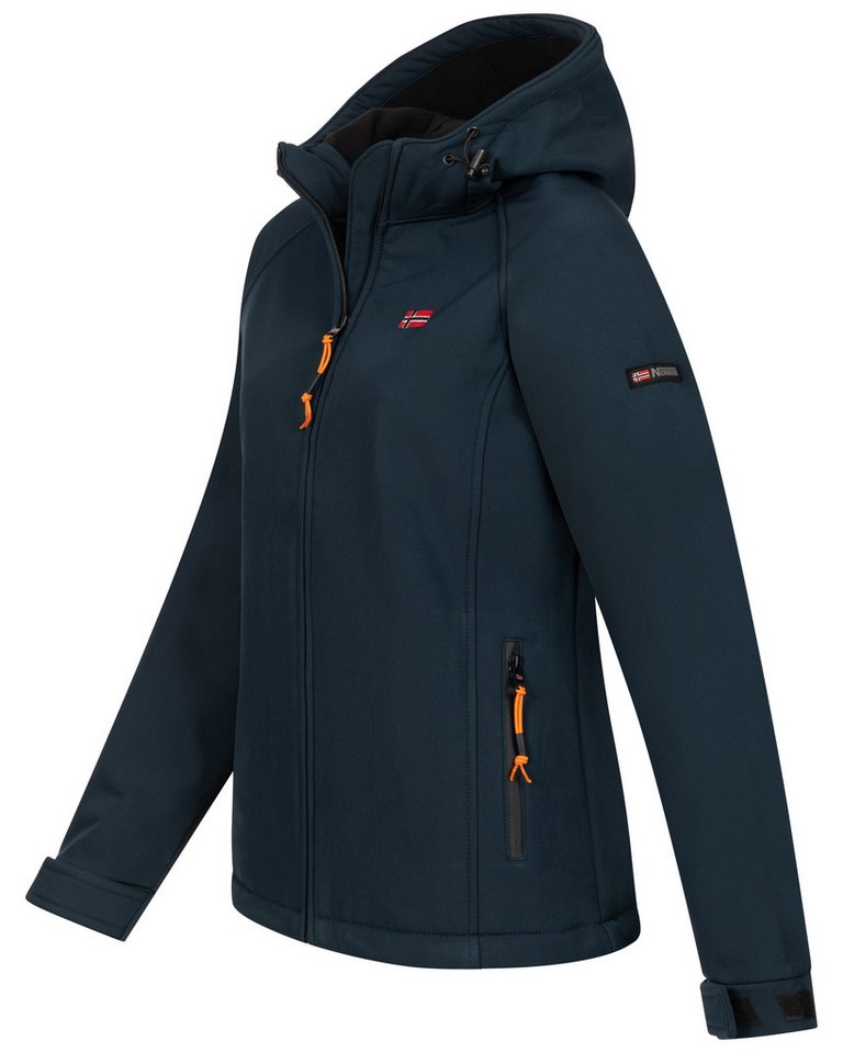 Geographical Norway Softshelljacke Herbst Winter Jacke Softshell Jacke Regen Outdoor Übergangs Jacke – Bild 2 von 3