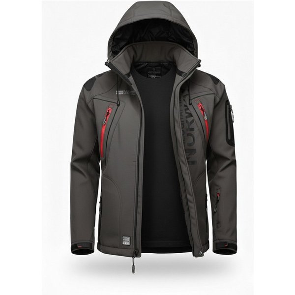 Geographical Norway Softshelljacke Herren Frühlings Jacke Softshell Outdoor Regen Übergangs