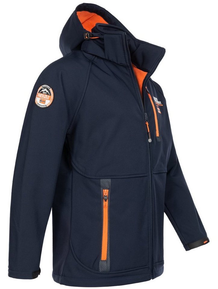 Geographical Norway Softshelljacke Herren Herbst Winter Jacke Softshell Jacke Outdoor Regen Übergangs – Bild 2 von 5