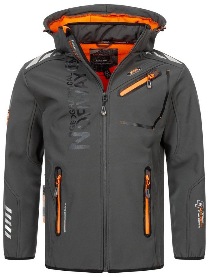 Geographical Norway Softshelljacke Herren Herbst Winter Jacke Softshell Jacke Outdoor Regen Übergangs – Bild 2 von 4