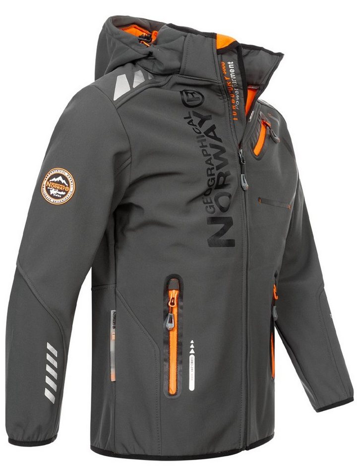 Geographical Norway Softshelljacke Herren Herbst Winter Jacke Softshell Jacke Outdoor Regen Übergangs – Bild 3 von 4