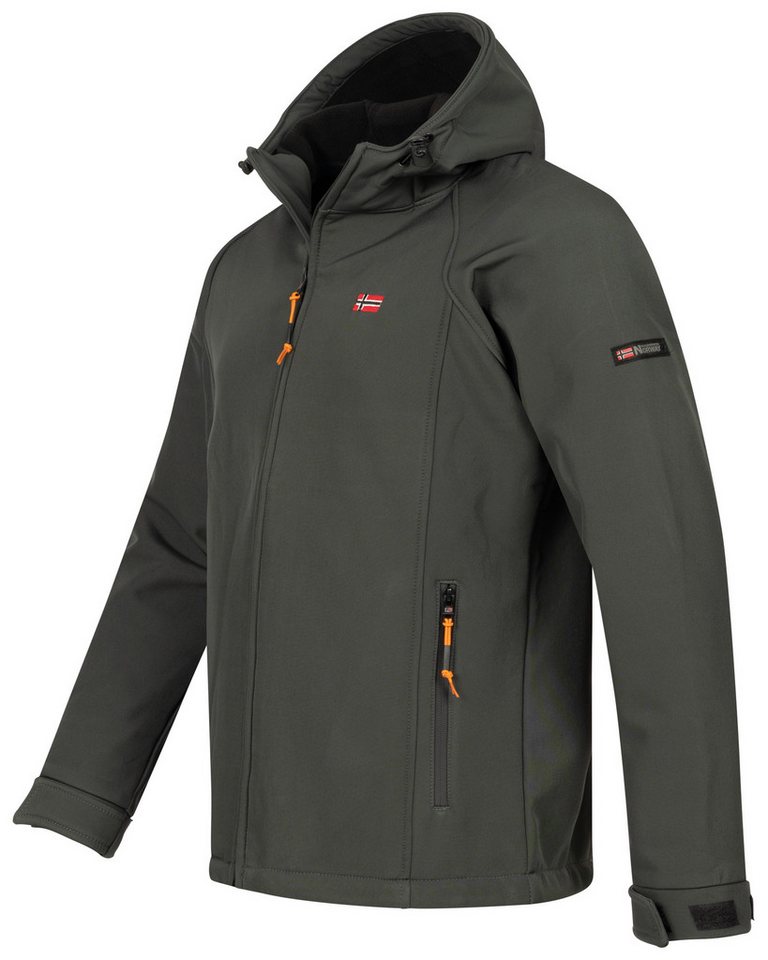 Geographical Norway Softshelljacke Herren Herbst Winter Übergangs Jacke Softshell Jacke Regen Outdoor – Bild 2 von 3