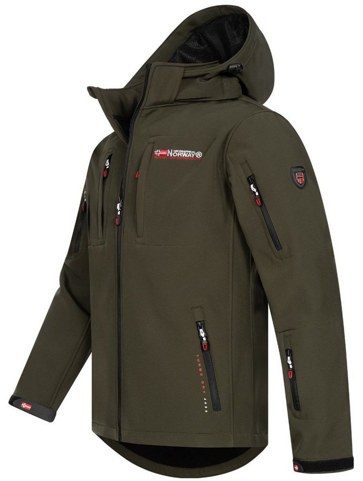 Geographical Norway Softshelljacke Herren Herbst Winter Softshell Übergangs Jacke Outdoor Regen Übergangs – Bild 2 von 5