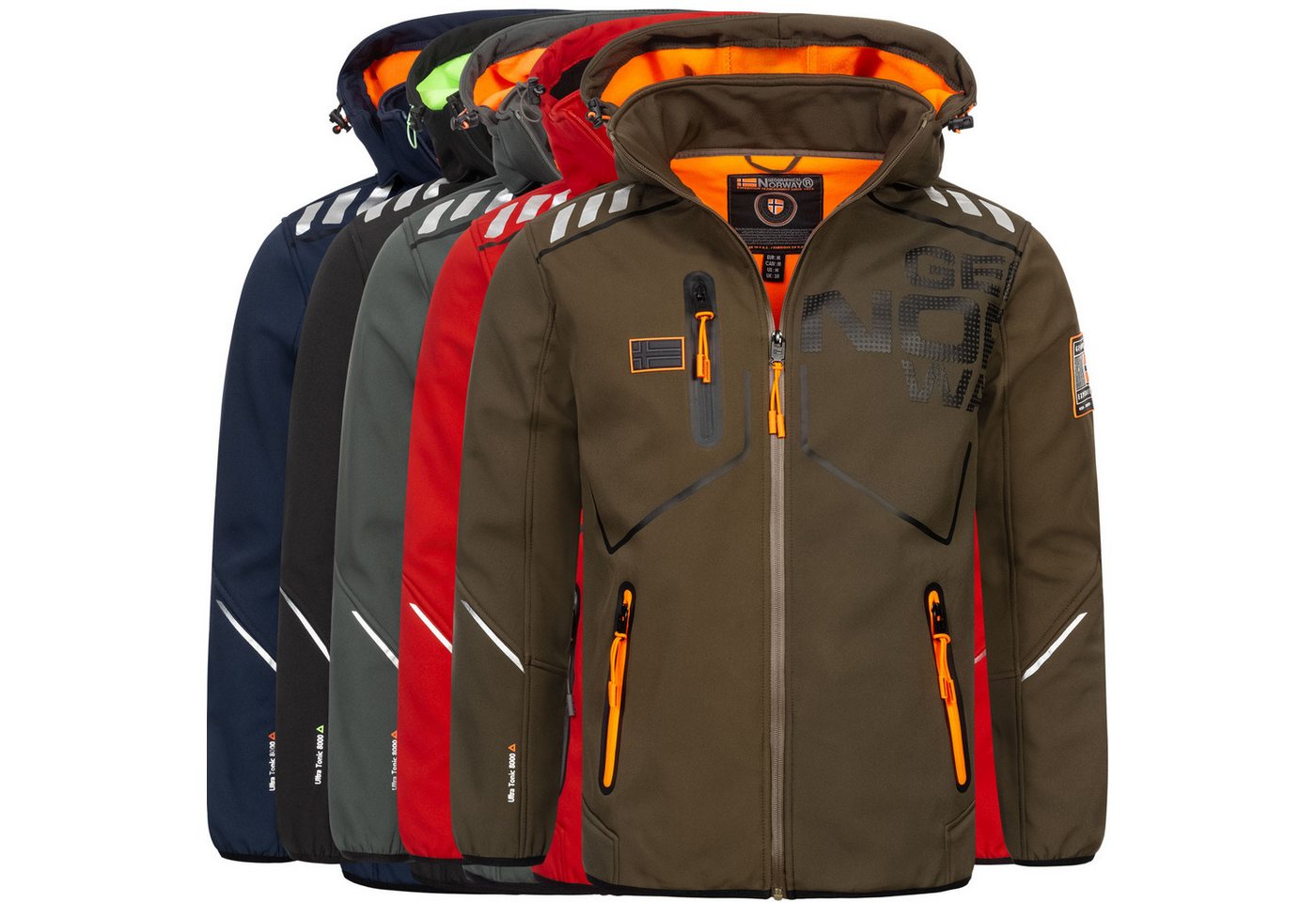 Geographical Norway Softshelljacke Herren Herbst Winter Übergangs Jacke Softshell Jacke Regen Outdoor – Bild 5 von 5