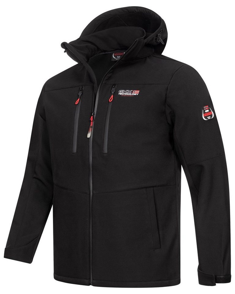 Geographical Norway Softshelljacke Herren Herbst Winter Übergangs Jacke Softshell Jacke Regen Outdoor – Bild 2 von 5