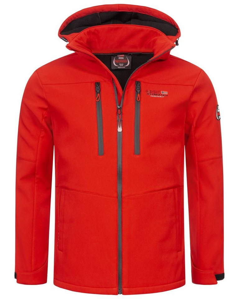 Geographical Norway Softshelljacke Herren Herbst Winter Übergangs Jacke Softshell Jacke Regen Outdoor – Bild 5 von 5