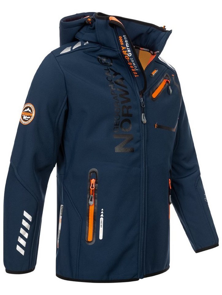 Geographical Norway Softshelljacke Herren Herbst Winter Jacke Softshell Jacke Outdoor Regen Übergangs – Bild 3 von 5