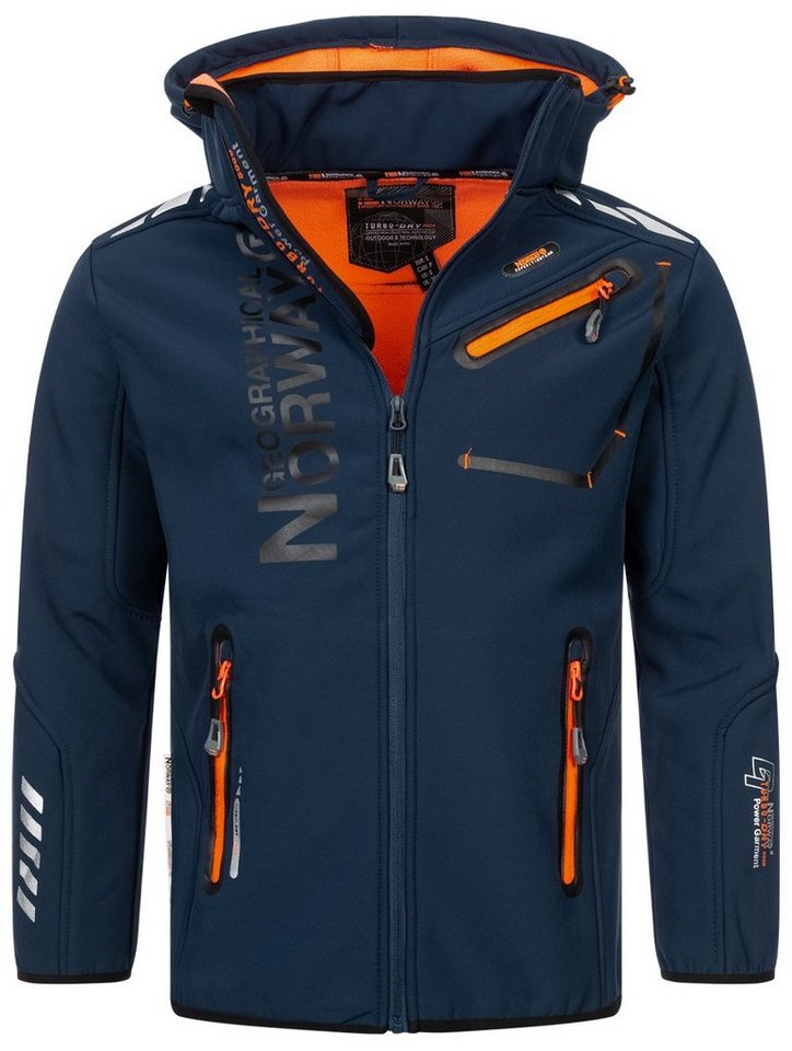 Geographical Norway Softshelljacke Herren Herbst Winter Jacke Softshell Jacke Outdoor Regen Übergangs – Bild 5 von 5