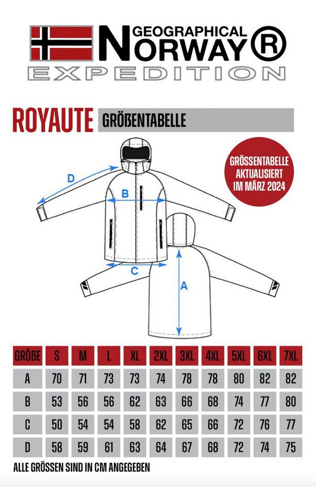 Geographical Norway Softshelljacke Herren Herbst Winter Jacke Softshell Outdoor Übergangsjacke (Packung, 1-St) Mit Kaputze 3XL Bis 7XL – Bild 5 von 5