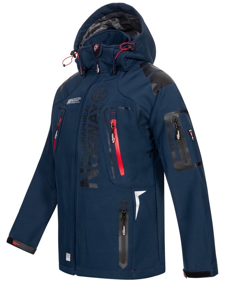 Geographical Norway Softshelljacke Herren Herbst Winter Jacke Softshell Regen Outdoor Übergangsjacke – Bild 2 von 3