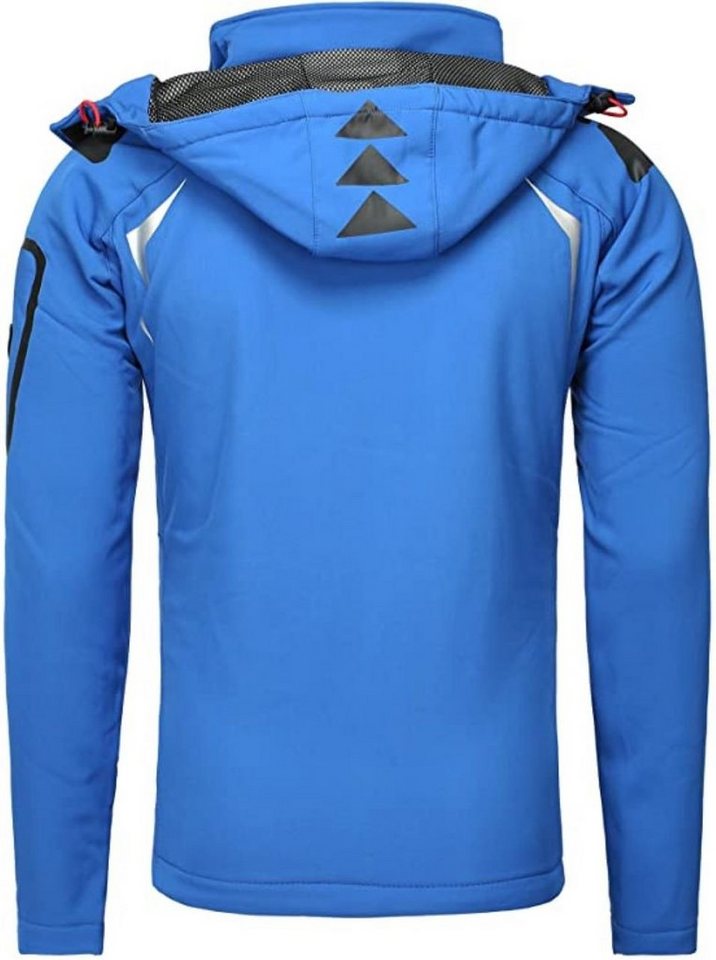 Geographical Norway Softshelljacke Herren – leichte wasserabweisende Übergangsjacke für Frühling (Sommer atmungsaktiv winddicht Größen S–7XL, 1-St) Mit Kapuze – Bild 2 von 5