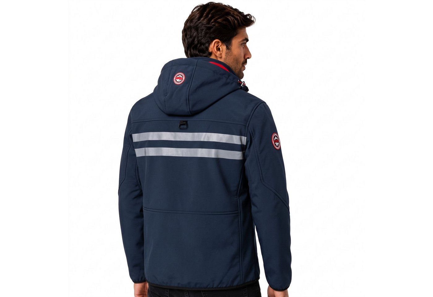 Geographical Norway Softshelljacke Softshelljacke Herren mit abnehmbarer Kapuze, (Packung, 1-St) Übergangsjacke S–7XL – Bild 5 von 5