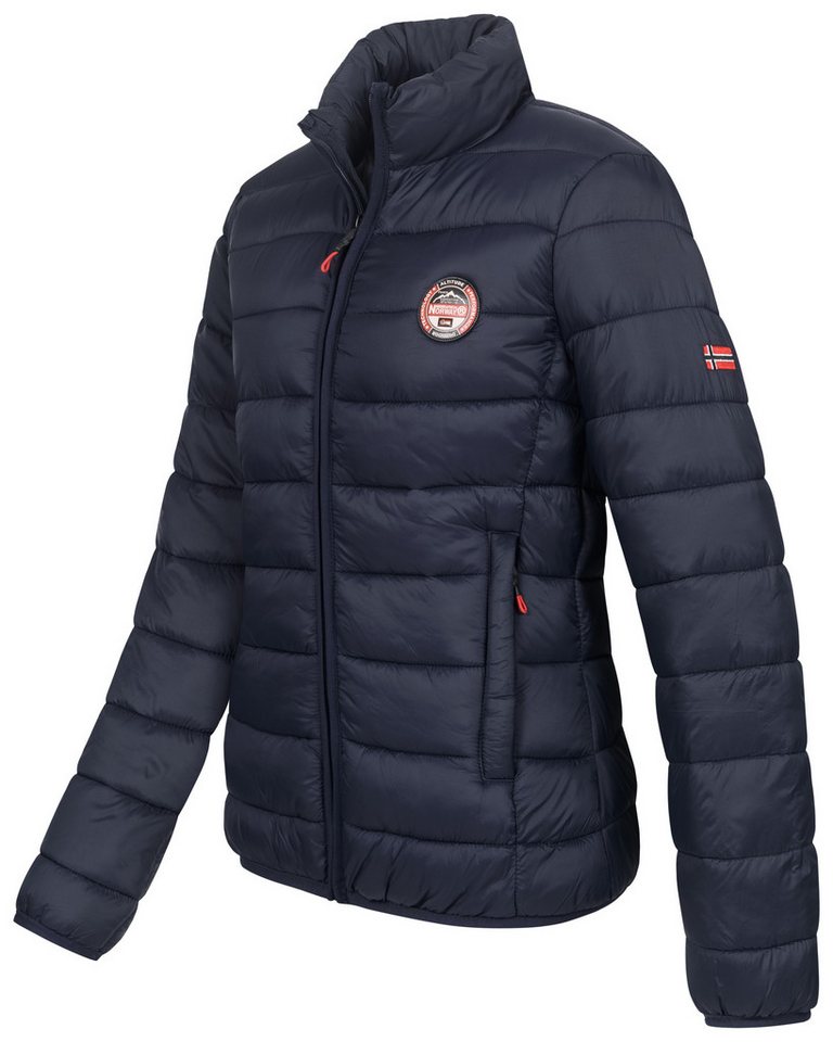 Geographical Norway Steppjacke Damen Herbst Winter Übergangsjacke Steppjacke Outdoor leicht Kapuze – Bild 3 von 5