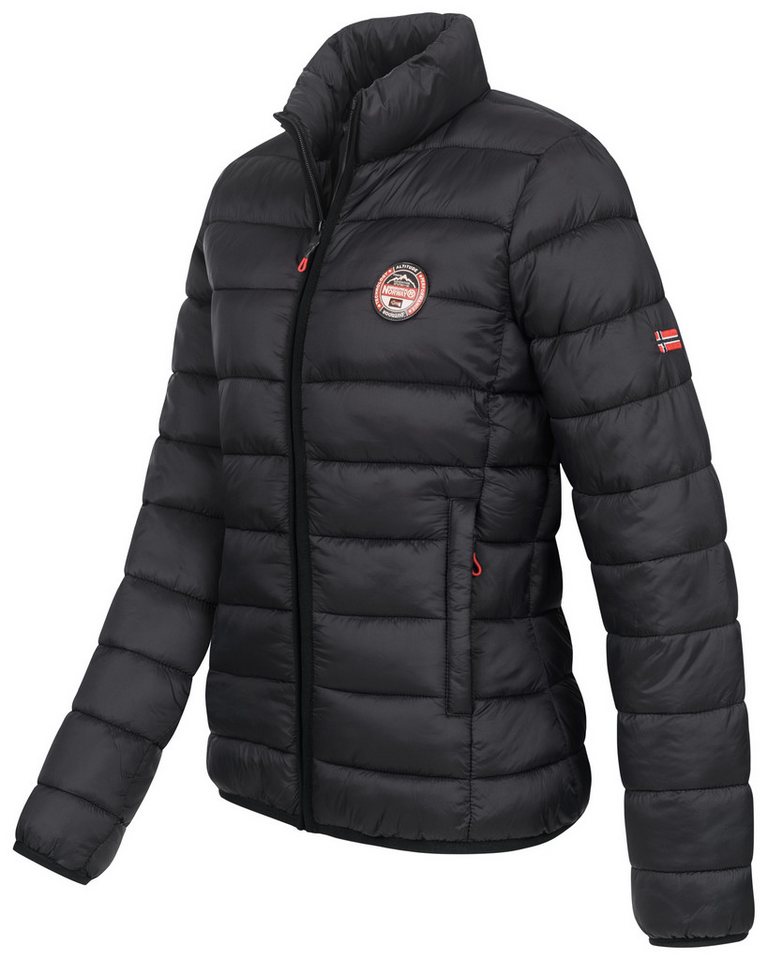 Geographical Norway Steppjacke Damen Herbst Winter Übergangsjacke Steppjacke Outdoor leicht Kapuze – Bild 3 von 5