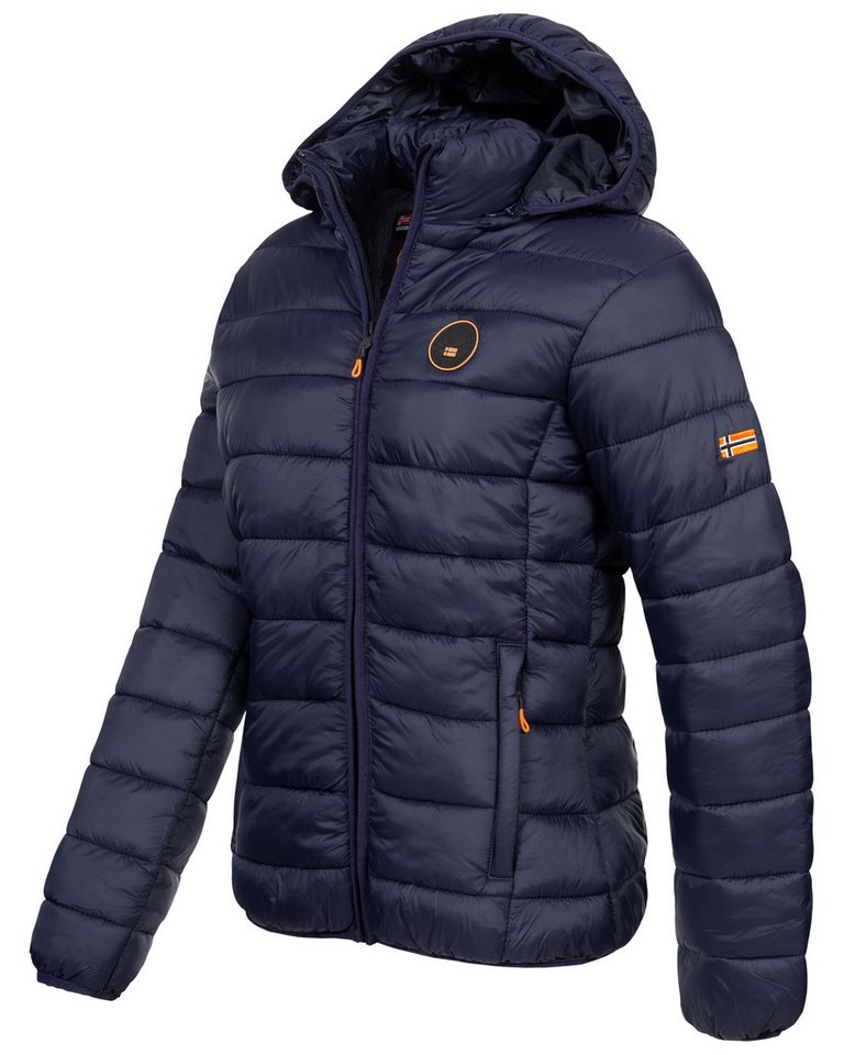 Geographical Norway Steppjacke Damen Herbst Winter jacke Stepp Outdoor leicht Kapuzenjacke Übergangs – Bild 4 von 5