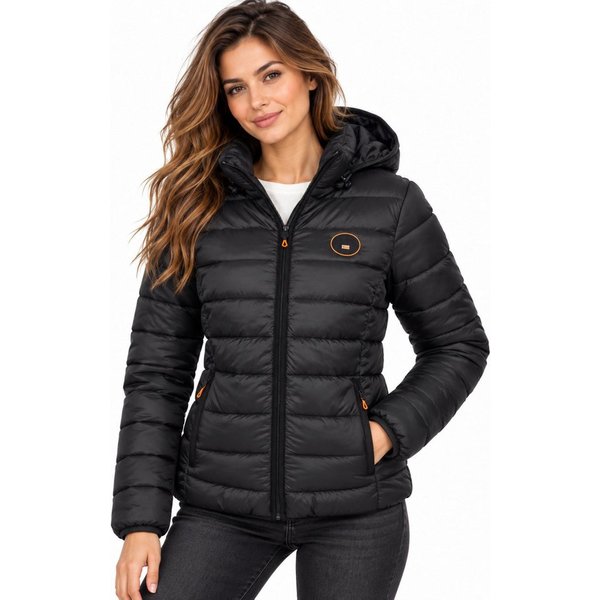 Geographical Norway Steppjacke Damen Herbst Winter jacke Stepp Outdoor leicht Kapuzenjacke Übergangs