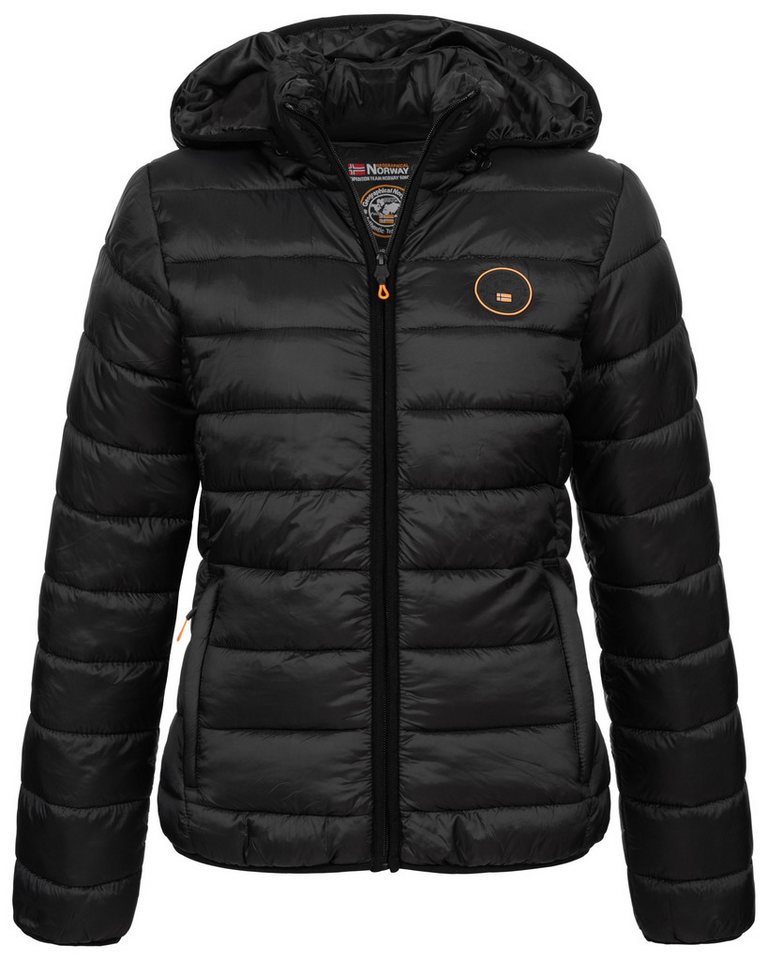 Geographical Norway Steppjacke Damen Herbst Winter jacke Stepp Outdoor leicht Kapuzenjacke Übergangs – Bild 2 von 5