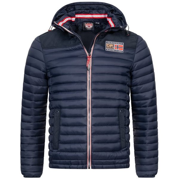 Geographical Norway Steppjacke Herbst Winter Jacke Übergangsjacke Outdoor Kapuze abnehmbar Steppjacke