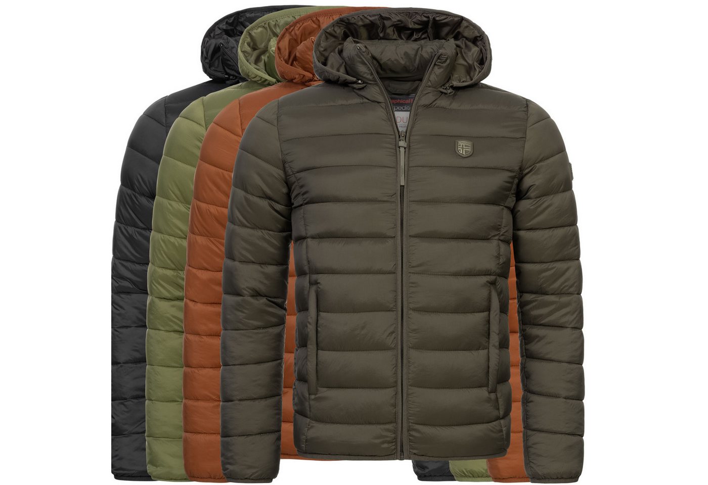 Geographical Norway Steppjacke Herren Herbst Winter Jacke Parka Steppjacke Outdoor gesteppt übergangs – Bild 3 von 5