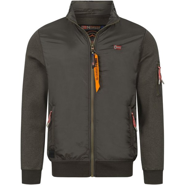 Geographical Norway Steppjacke Herren Übergangsjacke Blouson Strickfleece MIX Herbst Winter Jacke