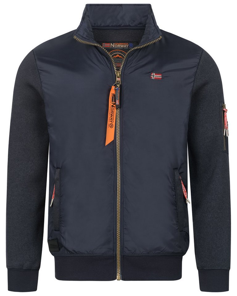 Geographical Norway Steppjacke Herren Übergangsjacke Blouson Strickfleece MIX Herbst Winter Jacke – Bild 5 von 5