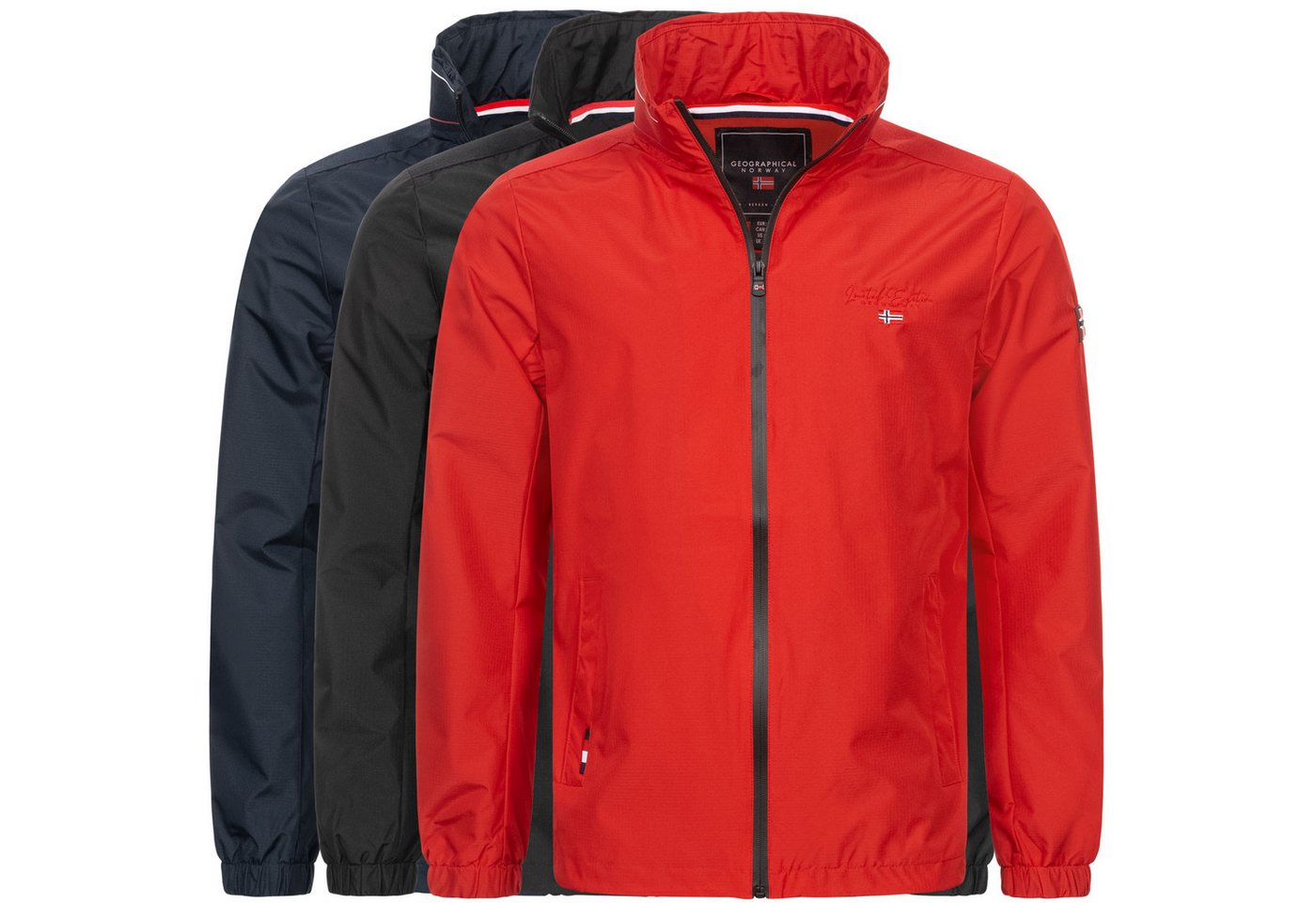 Geographical Norway Steppjacke Herren Übergangsjacke Frühlingsjacke Windbreaker Blouson Stehkragen – Bild 5 von 5