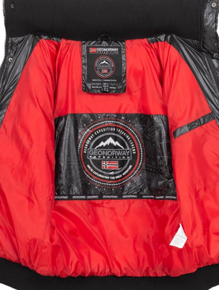 Geographical Norway Steppjacke Herren Winter Jacke Steppjacke Parka Bomberjacke warm Outdoor – Bild 3 von 3